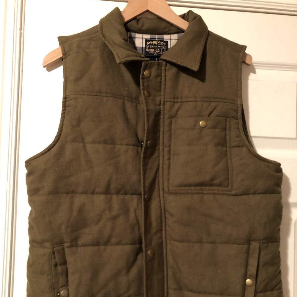 United By Blue flannel lined vest